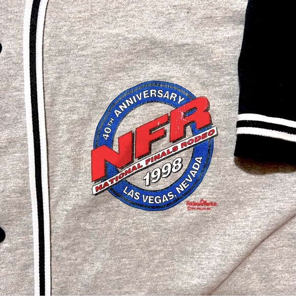 Vintage 90s National Finals Rodeo NFR Jersey XXL | Anniversary Western Shirt - Picture 6 of 6